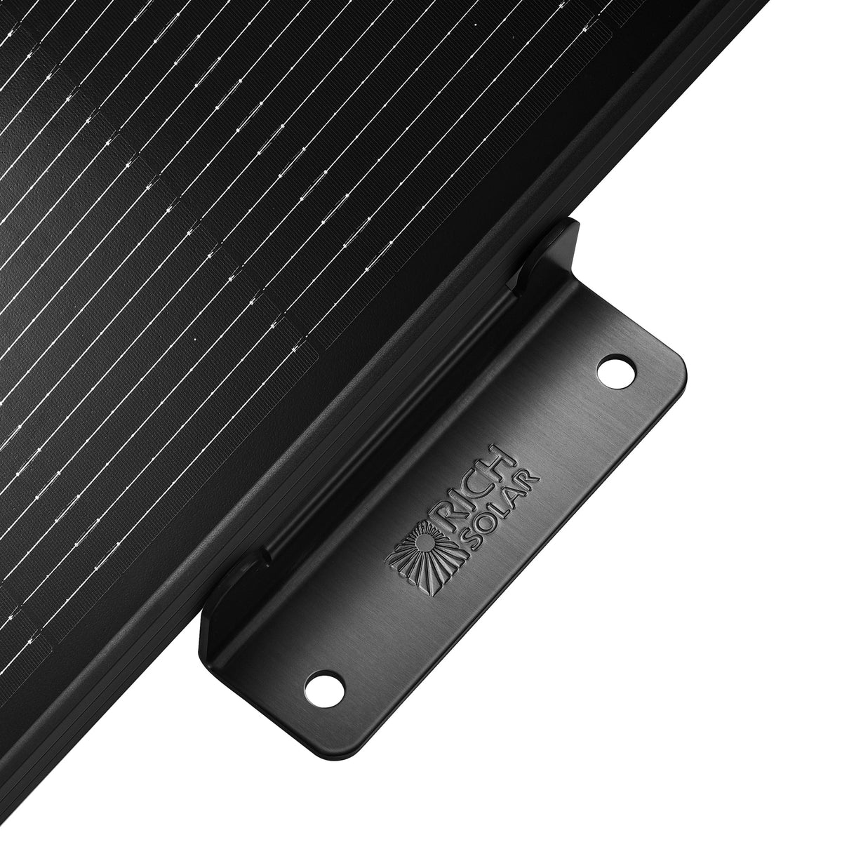 MEGA 200 Onyx – 200W 12V Black Solar Panel with 3/4 Z-Brackets