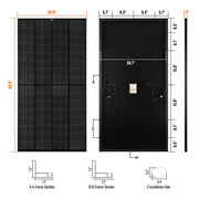 MEGA 250 Onyx – 250W 12V Black Solar Panel