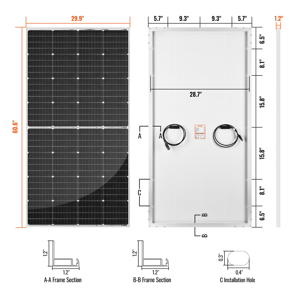 MEGA 250 Pro – 250W 24V Off-Grid Solar Panel