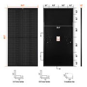 MEGA 335 Pro Onyx – 335W 24V Black Solar Panel Pallet