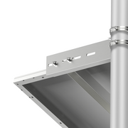 Adjustable Solar Pole Mount Kit – 2 Panels, 25–90° Tilt