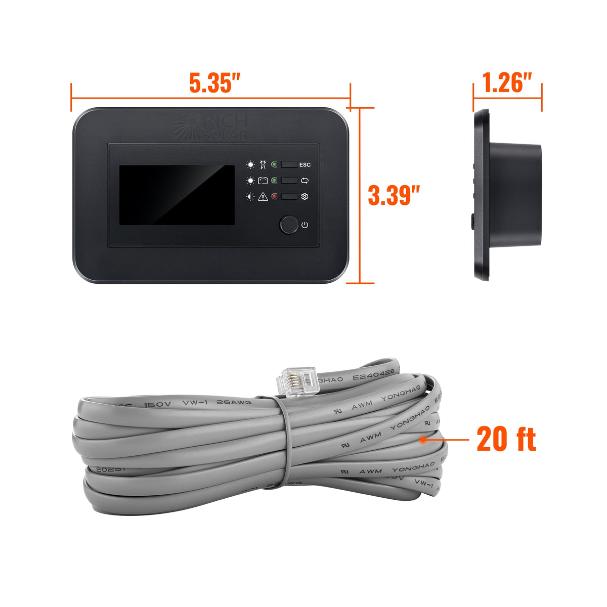 Wall-Mount Inverter Remote with LCD for NOVA SWITCH & SUPERCHARGER