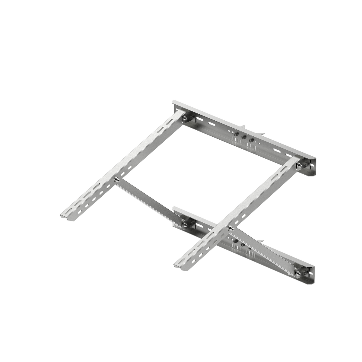 Adjustable Solar Pole Mount Kit – 1 Panel, 25–90° Tilt