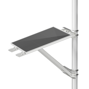 Adjustable Solar Pole Mount Kit – 1 Panel, 25–90° Tilt
