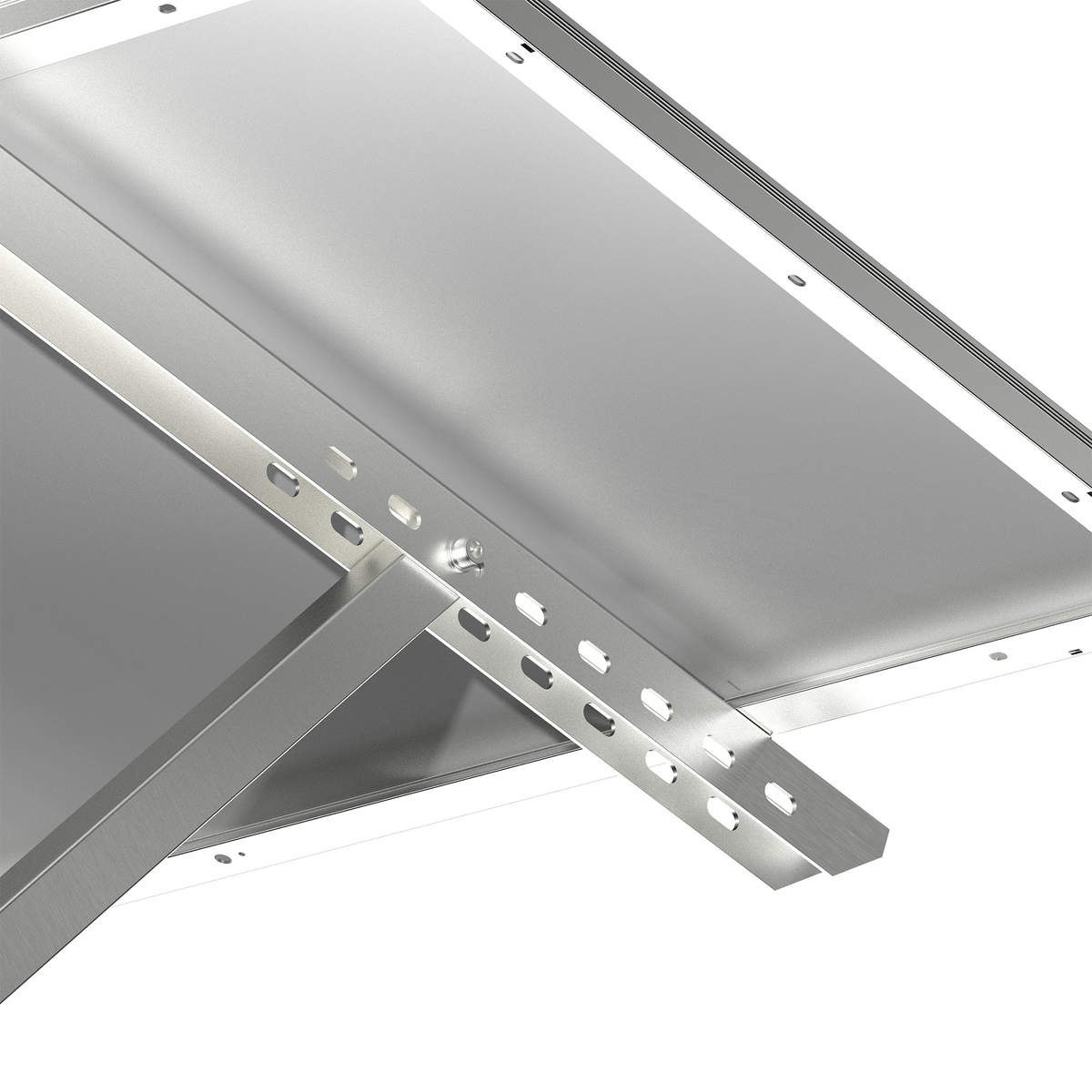 Adjustable Solar Pole Mount Kit – 1 Panel, 25–90° Tilt
