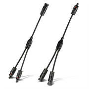 Y Branch 2-to-1 Solar Panel Parallel Adapters | Weatherproof PV Adapters for Solar Connection | Plug and Play