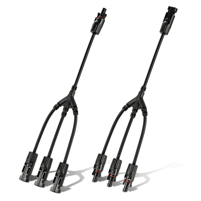 Y Branch Parallel Adapters 3-to-1 | 3-to-1 Weatherproof Parallel Adapters for Solar Panels | Easy to Install