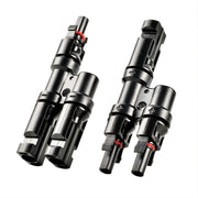 Y Branch 2-to-1 Solar Panel Parallel Connectors | Weatherproof PV Parallel Solar Connectors | Plug and Play