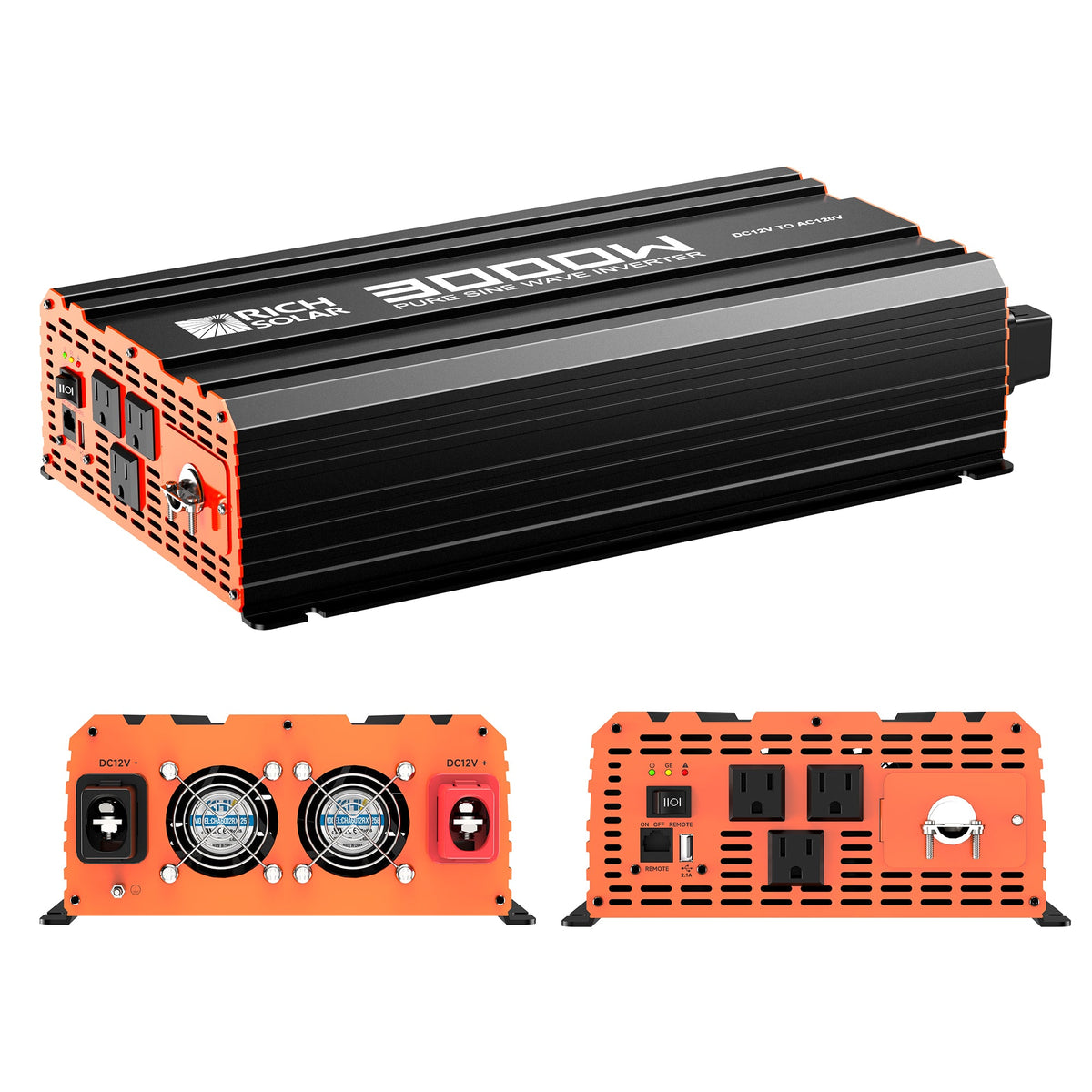 NOVA 3K PURE – 3,000W 12V Pure Sine Wave Inverter