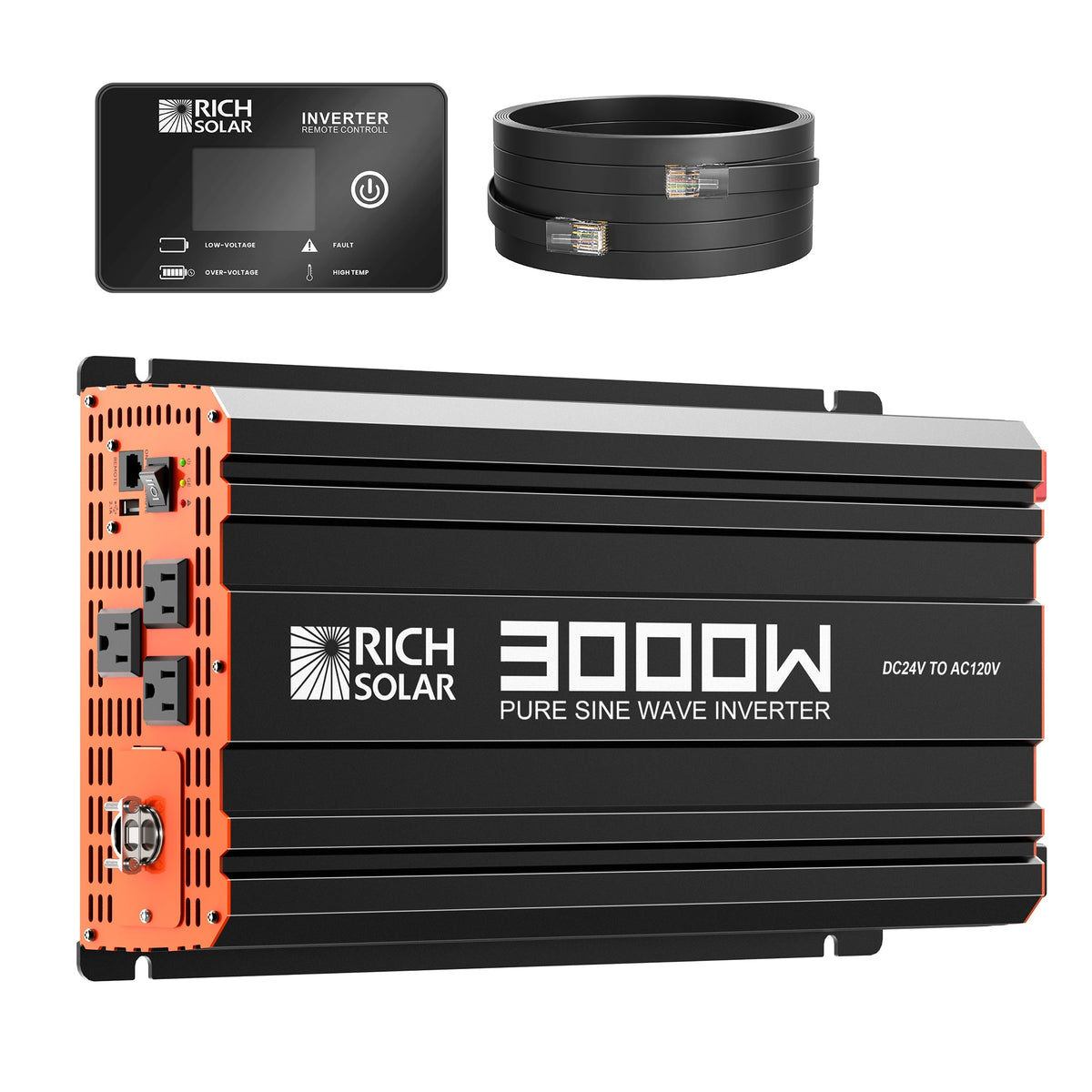NOVA PURE MAX 3K – 3,000W 24V Pure Sine Wave Inverter