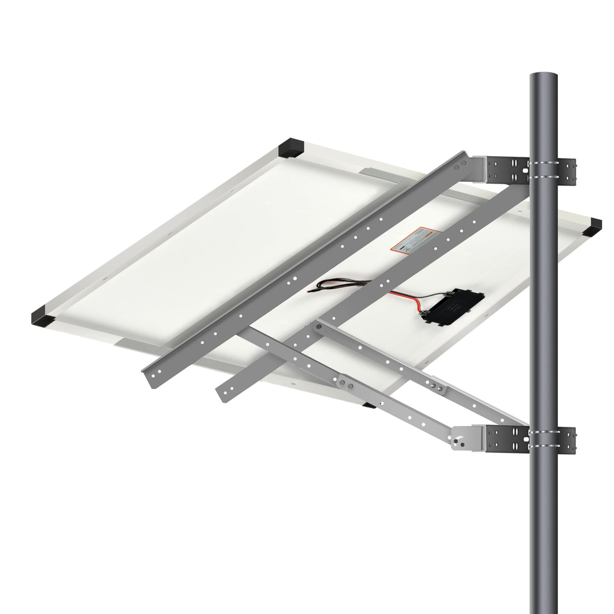 Side Pole Mount for 1 Solar Panel (Under 250W)