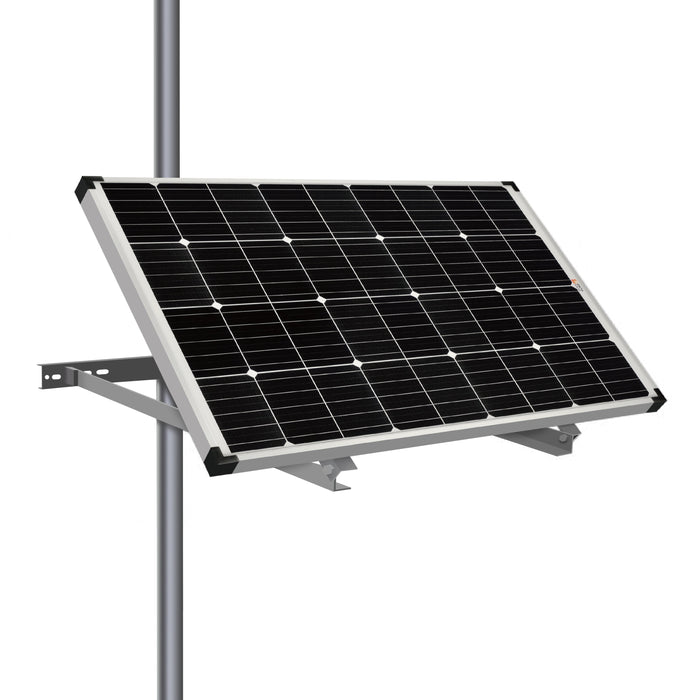 Side Pole Mount for 1 Solar Panel (Under 250W)