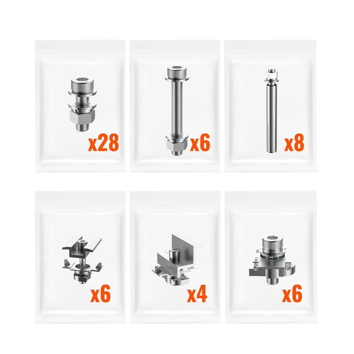 Adjustable Solar Ground Mount for 1–4 Panels (100W–150W)