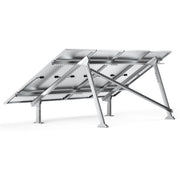 Adjustable Solar Ground Mount for 1–4 Panels (100W–150W)