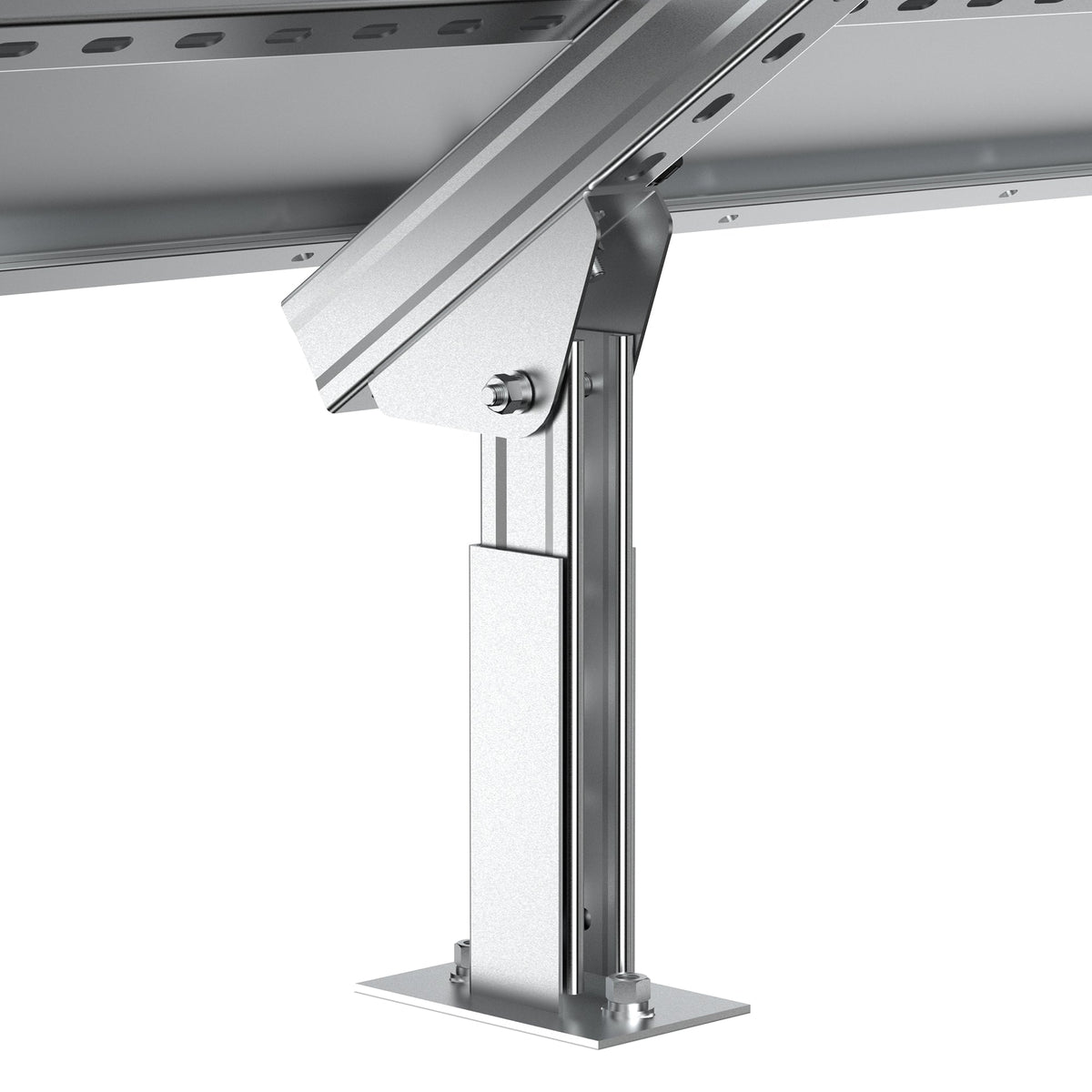 Adjustable Solar Ground Mount for 1–4 Panels (100W–150W)