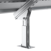 Adjustable Solar Ground Mount for 1–4 Panels (100W–150W)