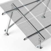 Adjustable Solar Ground Mount for 1–4 Panels (100W–150W)
