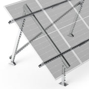 Adjustable Solar Ground Mount for 1–4 Panels (200W–250W)