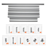 Adjustable Solar Ground Mount for 1–4 Panels (200W–250W)