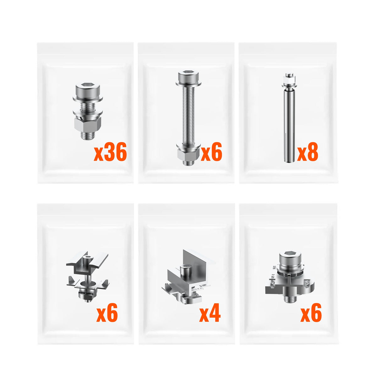 Adjustable Solar Ground Mount for 1–4 Panels (200W–250W)