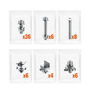 Adjustable Solar Ground Mount for 1–4 Panels (200W–250W)
