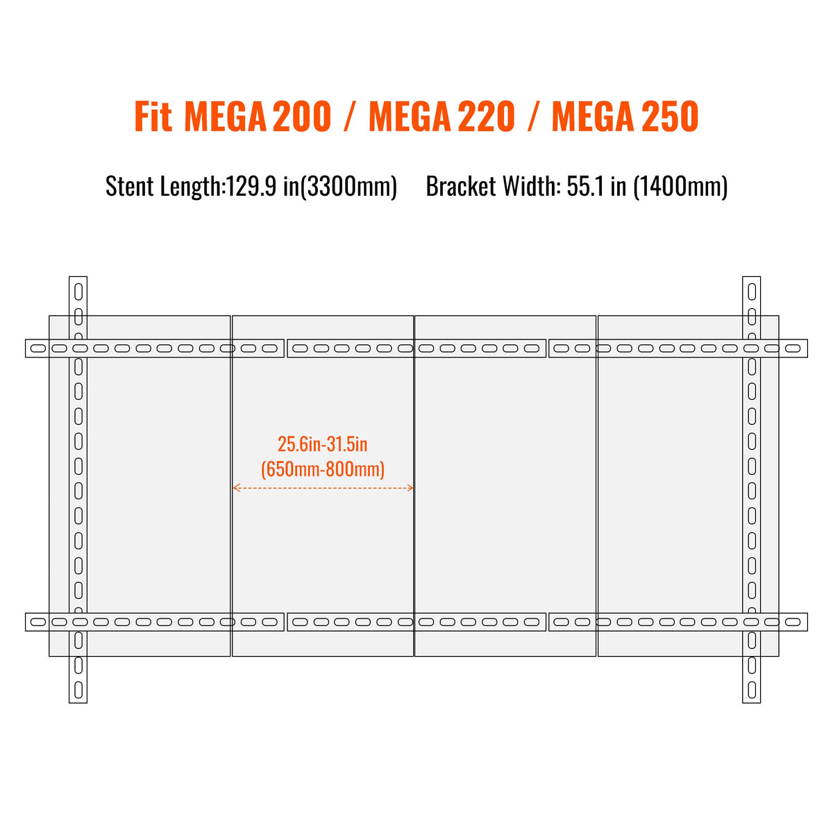 Adjustable Solar Ground Mount for 1–4 Panels (200W–250W)