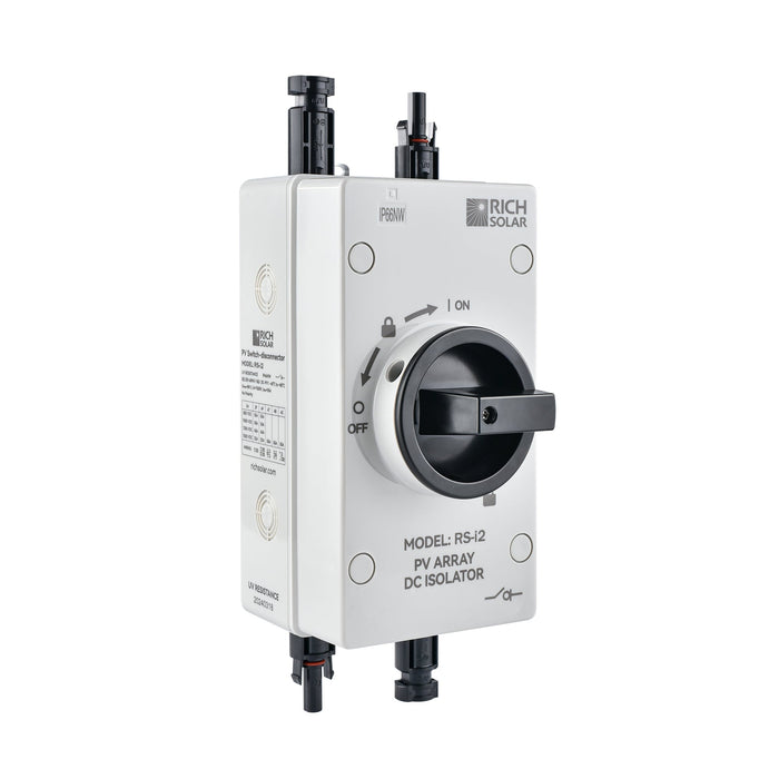 PV DC Disconnect Switch – 1500V 40A, 2-Pole, 1 String