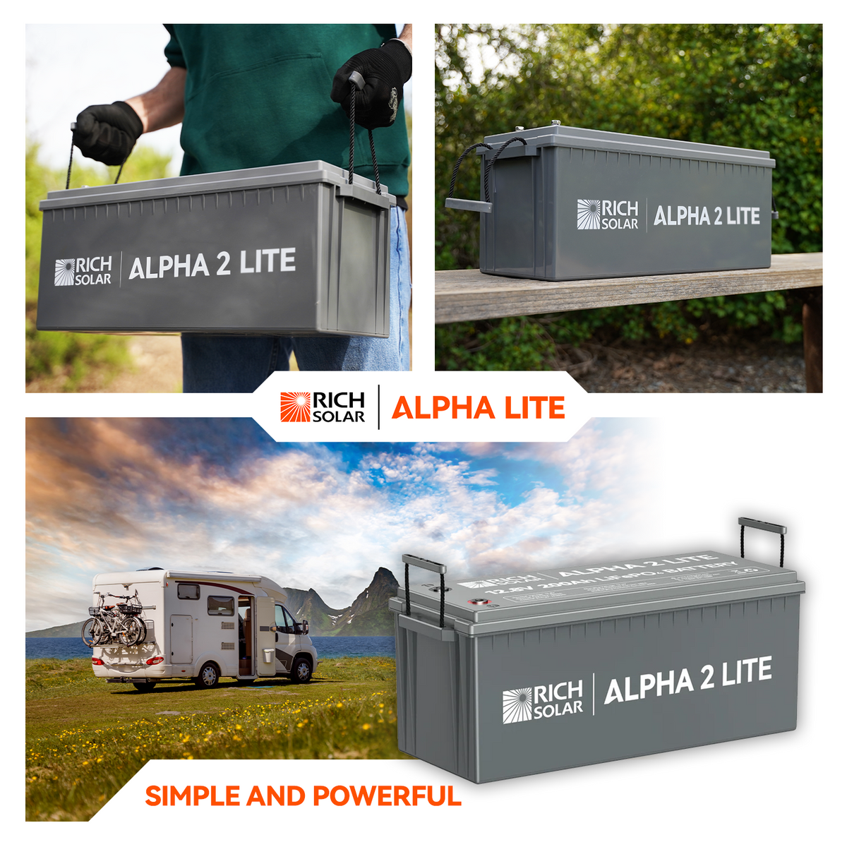 ALPHA 2 LITE – 12V 200Ah LiFePO4 Battery